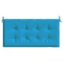 Cojín de banco de jardín tela Oxford azul 120x50x3 cm de vidaXL, Cojines para sillas y sofás - Ref: Foro24-43202, Precio: 19,...