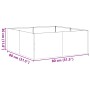 Jardinera 80x80x30 cm de acero galvanizado en Macetas y jardineras | Comprar online en Foru.es