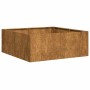 Jardinera oxidada acero corten 80x80x30 cm en Macetas y jardineras | Comprar online en Foru.es