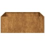Jardinera oxidada acero corten 80x80x30 cm en Macetas y jardineras | Comprar online en Foru.es
