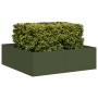 Jardinera acero verde oliva 100x100x30 cm en Macetas y jardineras | Comprar online en Foru.es