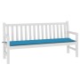 Cojín de banco de jardín tela Oxford azul 180x50x3 cm de vidaXL, Cojines para sillas y sofás - Ref: Foro24-43204, Precio: 16,...