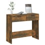 Mesa consola madera contrachapada roble ahumado 90x36x75 cm de vidaXL, Mesas auxiliares - Ref: Foro24-817072, Precio: 56,59 €...