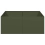 Jardinera acero verde oliva 100x100x40 cm en Macetas y jardineras | Comprar online en Foru.es