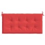 Cojín de banco de jardín tela Oxford rojo 100x50x3 cm de vidaXL, Cojines para sillas y sofás - Ref: Foro24-43209, Precio: 18,...