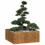 Jardinera oxidada 100x100x40 cm acero corten en Macetas y jardineras | Comprar online en Foru.es
