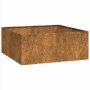 Jardinera oxidada 100x100x40 cm acero corten en Macetas y jardineras | Comprar online en Foru.es