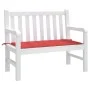 Cojín para banco de jardín tela Oxford rojo 120x50x3 cm de vidaXL, Cojines para sillas y sofás - Ref: Foro24-43210, Precio: 1...