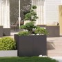 Jardinera acero negro 100x100x80 cm en Macetas y jardineras | Comprar online en Foru.es