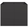 Jardinera acero negro 100x100x80 cm en Macetas y jardineras | Comprar online en Foru.es