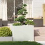 Jardinera acero blanco 100x100x80 cm en Macetas y jardineras | Comprar online en Foru.es