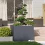Jardinera acero gris antracita 100x100x80 cm en Macetas y jardineras | Comprar online en Foru.es