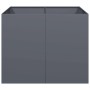 Jardinera acero gris antracita 100x100x80 cm en Macetas y jardineras | Comprar online en Foru.es