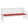 Cojín de banco de jardín tela Oxford rojo 180x50x3 cm de vidaXL, Cojines para sillas y sofás - Ref: Foro24-43212, Precio: 18,...