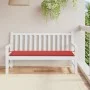 Cojín de banco de jardín tela Oxford rojo 150x50x3 cm de vidaXL, Cojines para sillas y sofás - Ref: Foro24-43211, Precio: 29,...