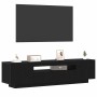 Gabinete de TV Negro 160 x 35 x 40 cm Madera contrachapada en Muebles TV | Comprar online en Foru.es