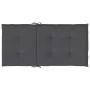 Cojín silla jardín respaldo bajo 2 uds tela Oxford antracita de vidaXL, Cojines para sillas y sofás - Ref: Foro24-47548, Prec...