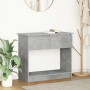 Mesa consola con cajones gris hormigón 85,5x38,5x74,5 cm en Mesas auxiliares | Comprar online en Foru.es
