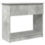 Mesa consola con cajones gris hormigón 85,5x38,5x74,5 cm en Mesas auxiliares | Comprar online en Foru.es