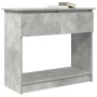 Mesa consola con cajones gris hormigón 85,5x38,5x74,5 cm en Mesas auxiliares | Comprar online en Foru.es