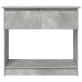 Mesa consola con cajones gris hormigón 85,5x38,5x74,5 cm en Mesas auxiliares | Comprar online en Foru.es