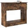 Mesa consola con cajones roble ahumado 85,5x38,5x74,5 cm en Mesas auxiliares | Comprar online en Foru.es