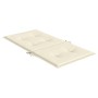 Cojín silla jardín respaldo bajo 2 uds tela Oxford crema de vidaXL, Cojines para sillas y sofás - Ref: Foro24-47552, Precio: ...