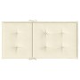 Cojín silla jardín respaldo bajo 2 uds tela Oxford crema de vidaXL, Cojines para sillas y sofás - Ref: Foro24-47552, Precio: ...