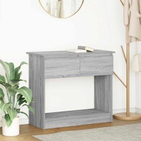 Mesa consola con cajones Sonoma gris 85,5x38,5x74,5 cm en Mesas auxiliares | Comprar online en Foru.es