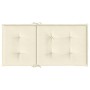 Cojín silla jardín respaldo bajo 4 uds tela Oxford crema de vidaXL, Cojines para sillas y sofás - Ref: Foro24-47553, Precio: ...