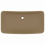 Lavabo rectangular de lujo de cerámica crema mate 71x38 cm de vidaXL, Lavabos - Ref: Foro24-146963, Precio: 101,99 €, Descuen...