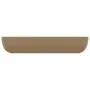 Lavabo rectangular de lujo de cerámica crema mate 71x38 cm de vidaXL, Lavabos - Ref: Foro24-146963, Precio: 86,12 €, Descuent...