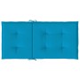 Cojín silla jardín respaldo bajo 2 uds tela Oxford azul de vidaXL, Cojines para sillas y sofás - Ref: Foro24-47554, Precio: 4...