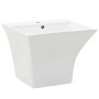 Lavabo de pared de cerámica blanco 500x450x410 mm de vidaXL, Lavabos - Ref: Foro24-143019, Precio: 169,19 €, Descuento: %