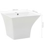 Lavabo de pared de cerámica blanco 500x450x410 mm de vidaXL, Lavabos - Ref: Foro24-143019, Precio: 169,19 €, Descuento: %