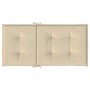 Cojín de silla de jardín respaldo bajo 2 uds tela Oxford beige de vidaXL, Cojines para sillas y sofás - Ref: Foro24-47564, Pr...