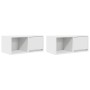 Muebles de TV 2 uds Blanco 60x31x25,5 cm Madera de ingeniería en Muebles TV | Comprar online en Foru.es