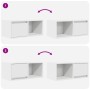 Muebles de TV 2 uds Blanco 60x31x25,5 cm Madera de ingeniería en Muebles TV | Comprar online en Foru.es