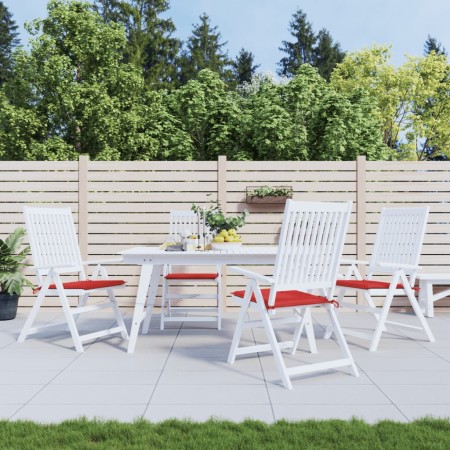 Cojines de silla de jardín 4 uds tela rojo 40x40x3 cm de vidaXL, Cojines para sillas y sofás - Ref: Foro24-47593, Precio: 39,...