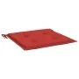 Cojines de silla de jardín 4 uds tela rojo 40x40x3 cm de vidaXL, Cojines para sillas y sofás - Ref: Foro24-47593, Precio: 37,...