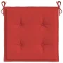 Cojines de silla de jardín 4 uds tela rojo 40x40x3 cm de vidaXL, Cojines para sillas y sofás - Ref: Foro24-47593, Precio: 37,...