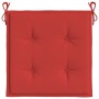 Cojines de silla de jardín 4 uds tela rojo 40x40x3 cm de vidaXL, Cojines para sillas y sofás - Ref: Foro24-47593, Precio: 39,...