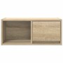 Mueble para TV madera contrachapada roble ahumado 60x31x25,5 cm en Muebles TV | Comprar online en Foru.es