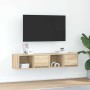 Muebles de TV 2 uds madera ingeniería roble Sonoma 60x31x25,5cm en Muebles TV | Comprar online en Foru.es