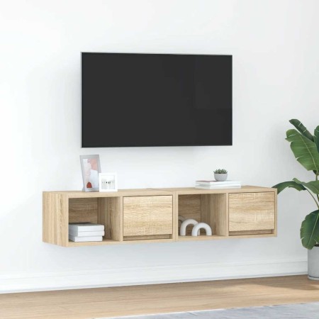 Muebles de TV 2 uds madera ingeniería roble Sonoma 60x31x25,5cm en Muebles TV | Comprar online en Foru.es