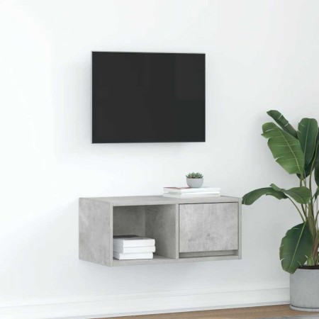 Mueble de TV madera de ingeniería gris hormigón 60x31x25,5 cm en Muebles TV | Comprar online en Foru.es