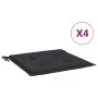 Cojines de silla de jardín 4 uds tela negro 40x40x3 cm de vidaXL, Cojines para sillas y sofás - Ref: Foro24-47594, Precio: 34...