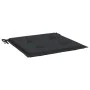 Cojines de silla de jardín 4 uds tela negro 40x40x3 cm de vidaXL, Cojines para sillas y sofás - Ref: Foro24-47594, Precio: 34...