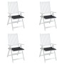 Cojines de silla de jardín 4 uds tela negro 40x40x3 cm de vidaXL, Cojines para sillas y sofás - Ref: Foro24-47594, Precio: 32...