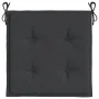 Cojines de silla de jardín 4 uds tela negro 40x40x3 cm de vidaXL, Cojines para sillas y sofás - Ref: Foro24-47594, Precio: 34...